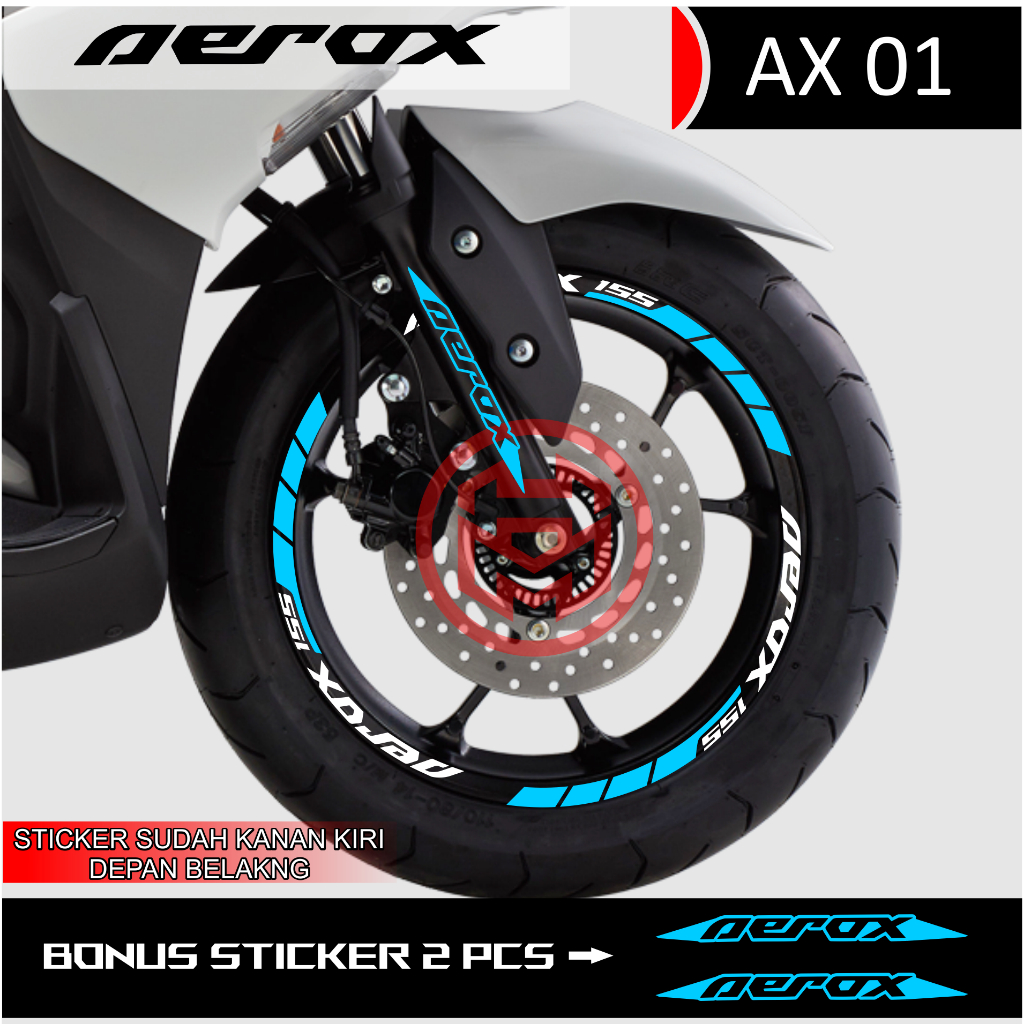 สติ๊กเกอร์ตัด AEROX 155 AX01 VELG