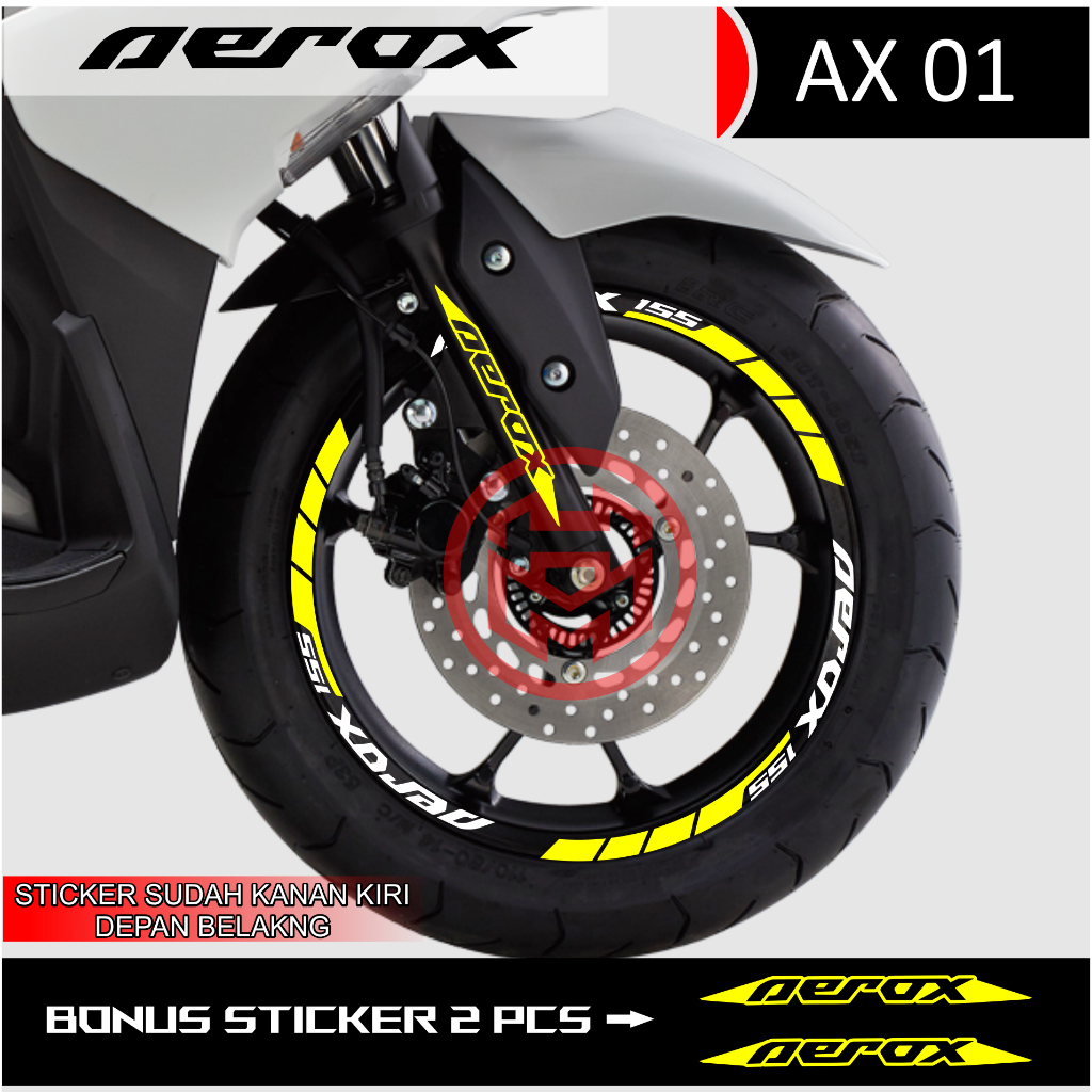 สติ๊กเกอร์ตัด AEROX 155 AX01 VELG - รูปที่ 5
