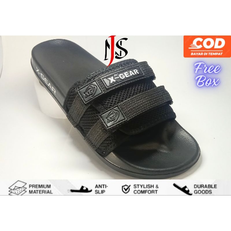 Pylon รองเท้าแตะ Slop สําหรับผู้ชายและผู้หญิงพร้อมแซนวิชคู่ด้านบนและพื้นสีดํา