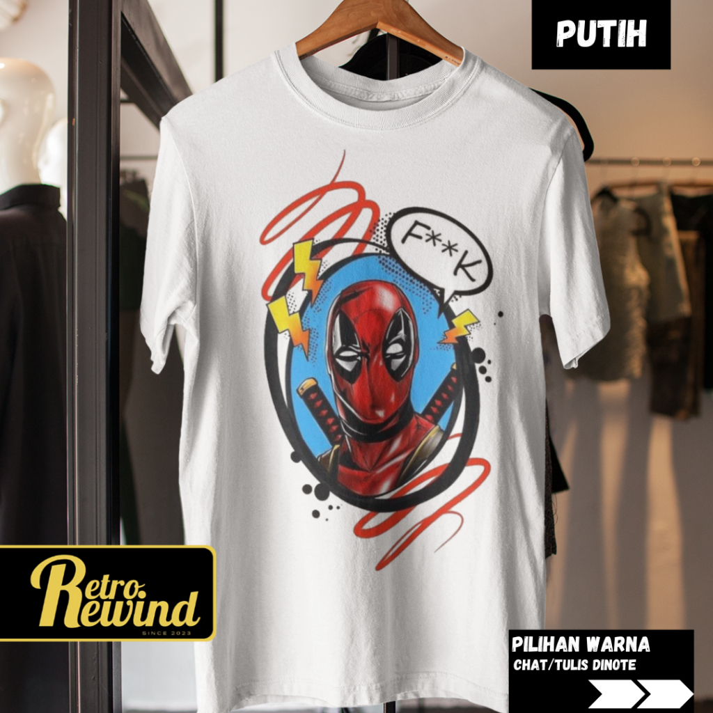 SUPERH3R0 DE4DP00L 6 เสื้อยืดผู้ใหญ่ Size S - 7XL เสื้อยืดขนาดใหญ่จัมโบ้และเด็ก Size XS - XL (อายุ 2