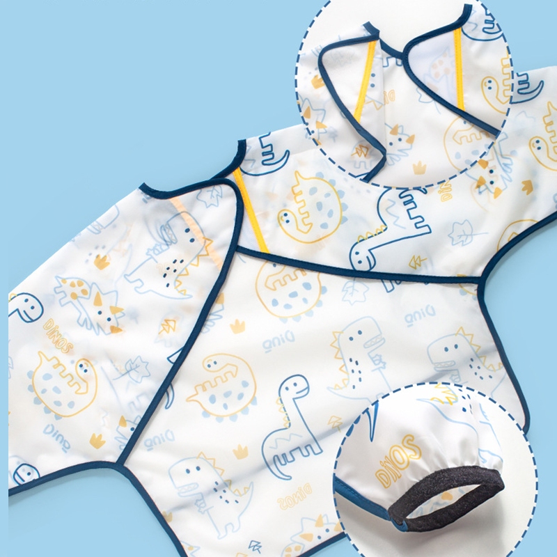 RK ULTRA ผ้ากันเปื้อนป้อนอาหารเด็กกันน้ําสําหรับเด็กเอี๊ยมแขนยาว BLW เสื้อผ้า Nice น่ารักพรีเมี่ยม