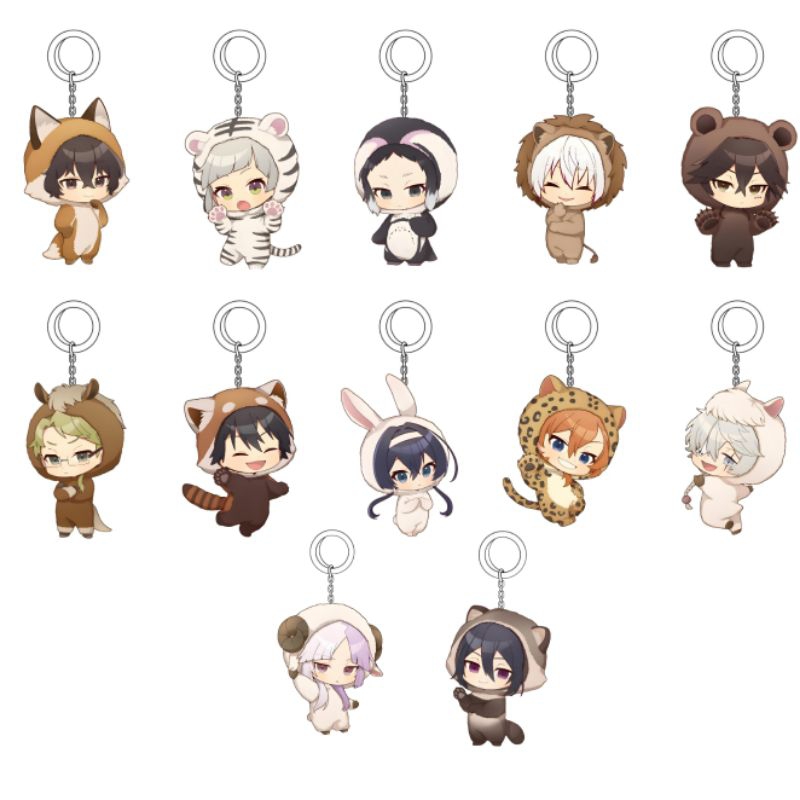 Gundan BUNGOU STRAY DOGS KEYRING CHIBI/ANIME พวงกุญแจ BUNGOU STRAY DOGS BSD