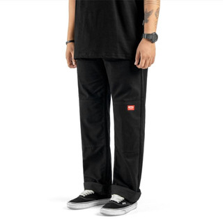 Roofwell - Xabi Black | Double Knee | Celana Chino Panjang | Workpants | Cellpocket
