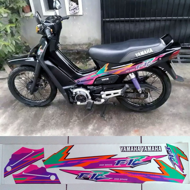 สติ๊กเกอร์เส้นโค้งแบบกําหนดเอง Yamaha f1z fiz 95 96