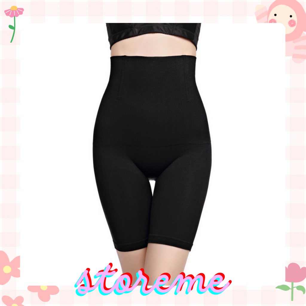•Storeme.id•KR704 กางเกงบ็อกเซอร์กระชับสัดส่วนเอวสูงผู้หญิง