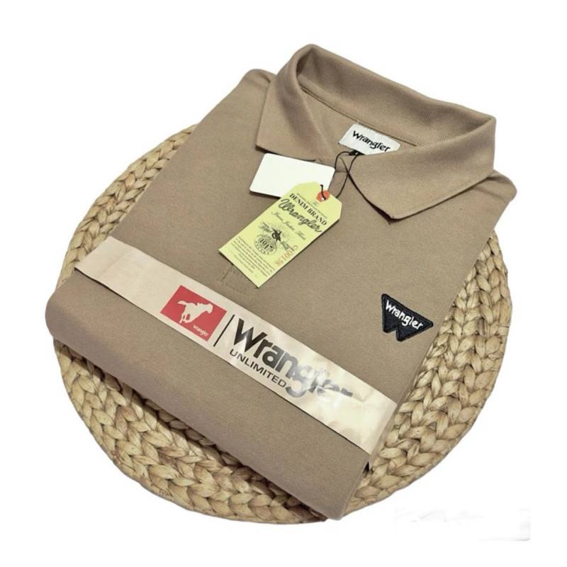WRANGLER LATEST ADULT MENS COLLAR T-SHIRT ML XL XXL ใหม่ล่าสุดเสื้อโปโลพรีเมี่ยมดั้งเดิม