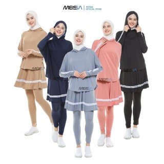 Meissa - Setelan Atasan Rok Legging Olahraga Muslim