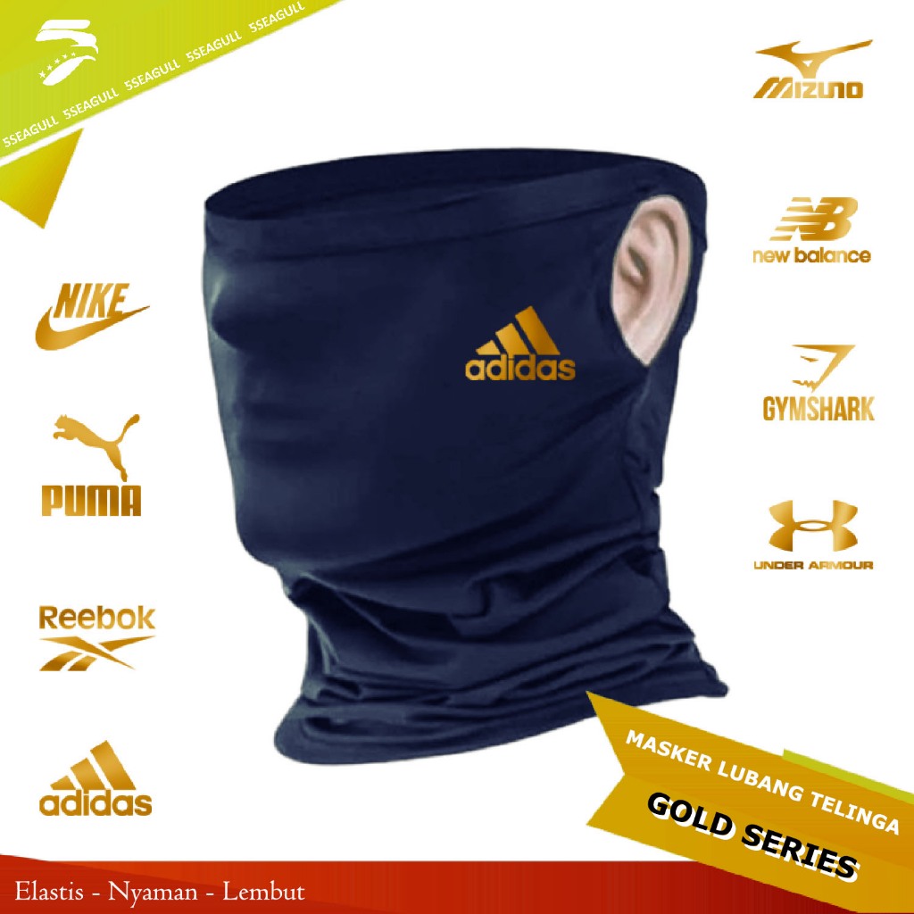 Navy GOLD SERIES Ear Hole BUFF Mask/Face Protective BUFF Mask/Mask/Ear Hole BUFF Mask/Ear Hole BUFF 