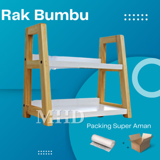 PROMO TERMURAH..!!! RAK BUMBU DAPUR DUA TINGKAT Rak kosmetik Serbaguna estetik