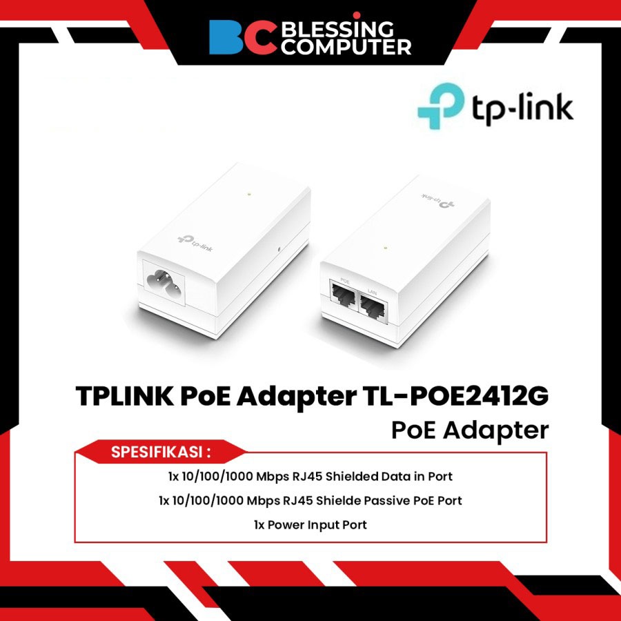 TPLINK PoE Adapter TL-POE2412G 24V 05A 1760500210