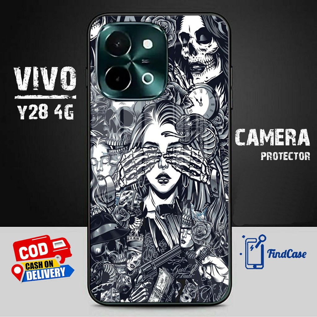 HP Softcase Glass Motif FIND CASE - VIVO Y28 4G - เคส VIVO Y28 4G ล่าสุด - เคสโทรศัพท์ VIVO Y28 4G -