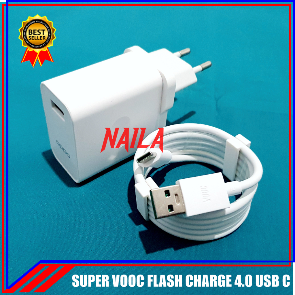 OPPO 30W SUPER VOOC MICRO ORIGINAL TRAVEL CHARGER / OPPO 30 WATT TRAVEL CHARGER / OPPO CHARGER