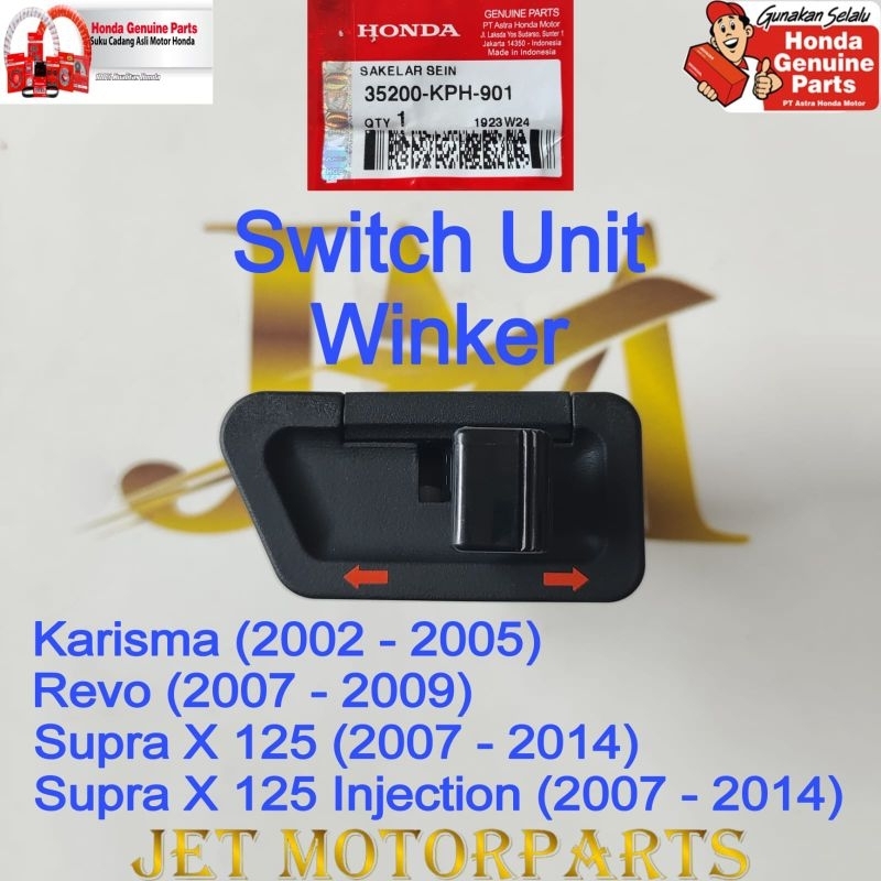 35200KPH901 Switch Unit Winker Turn Signal Switch Karisma Revo Supra X 125 ของแท้หรือเดิม Honda AHM