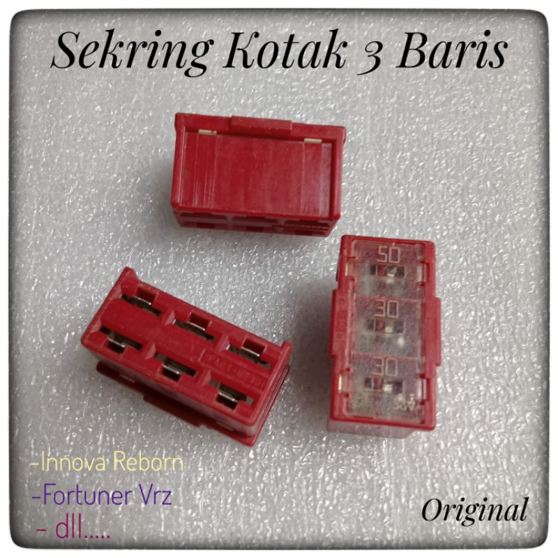 Innova Reborn Fortuner 2016 Up Box Fuse Innova Center Fuse 3 Row Box Fuse Original Toyota Daihatsu C