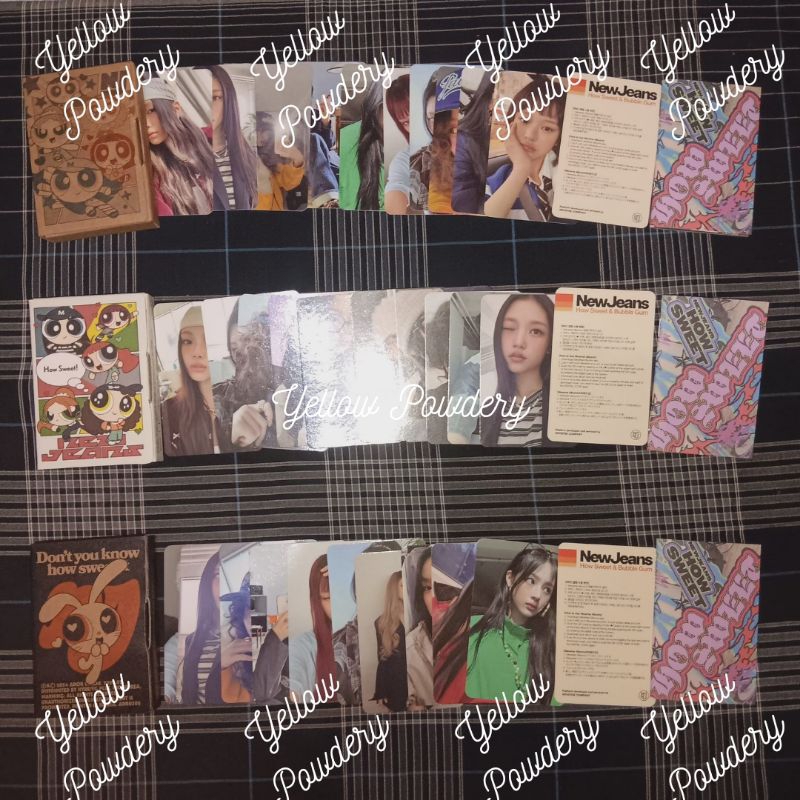 READY NEW JEANS DOUBLE SINGLE HOW SWEET SHARING PC ALBUM WEVERSE PHOTOCARD HANNIELLE HAERIN HYEIN NE