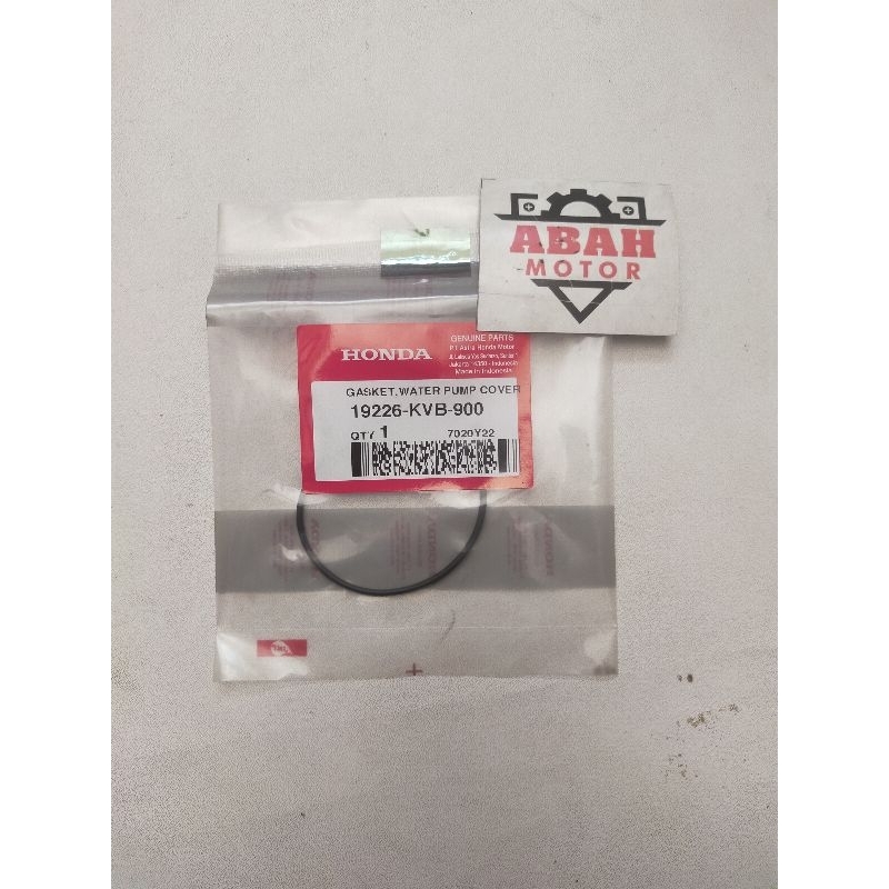 ปั๊มน้ํา Oring ขนาดเล็ก Honda vario110 และ vario techno 110 ฝาครอบปั๊มน้ําปะเก็น 19226KVB900
