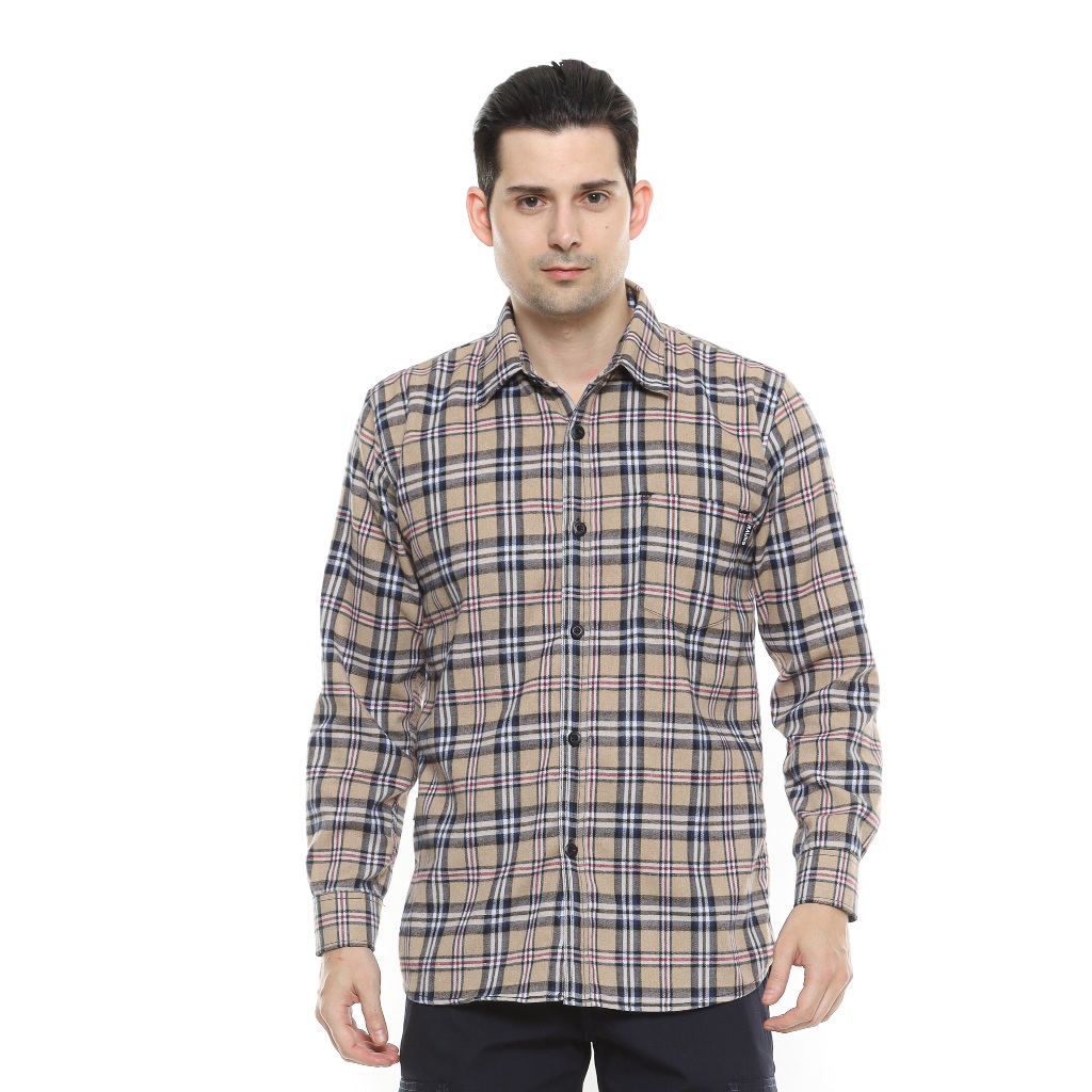 KEMEJA RAUNG - Journey Flannel Shirt 1.0 / Journey Flannel Shirt 1.0 - สีครีม