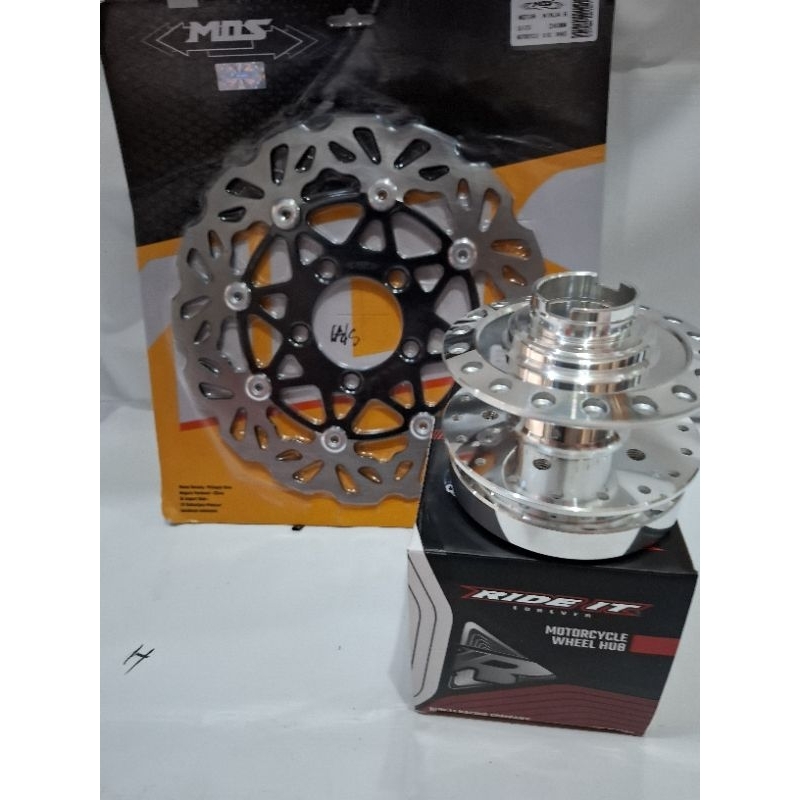 NINJA R/RR FRONT DRUM + DISC, แผ่นดิสก์ 260/300 มม. + วงเล็บ RIDE IT