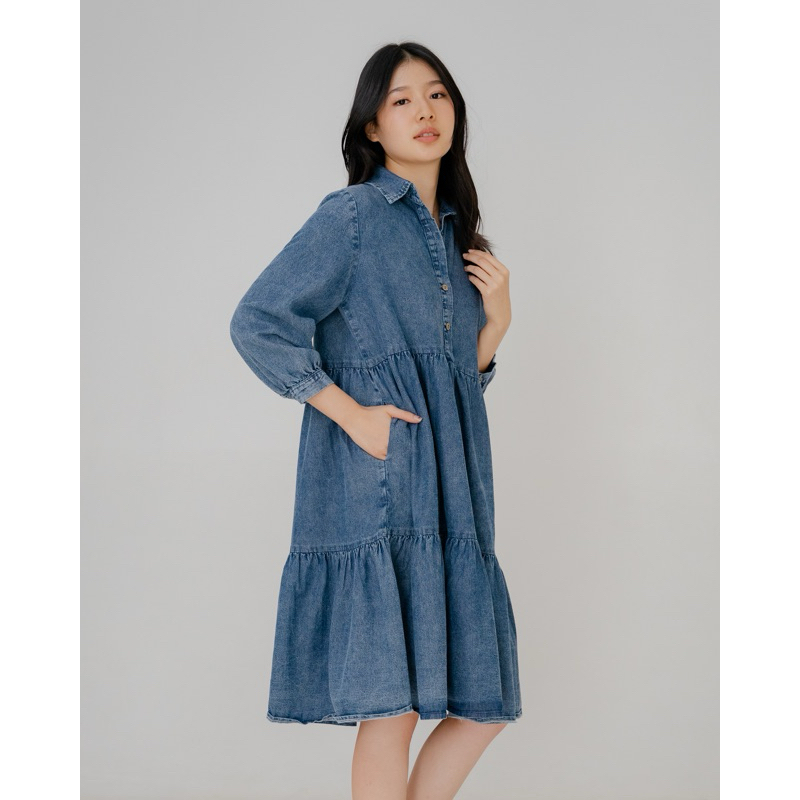 DAVINA DENIM DRESS**
