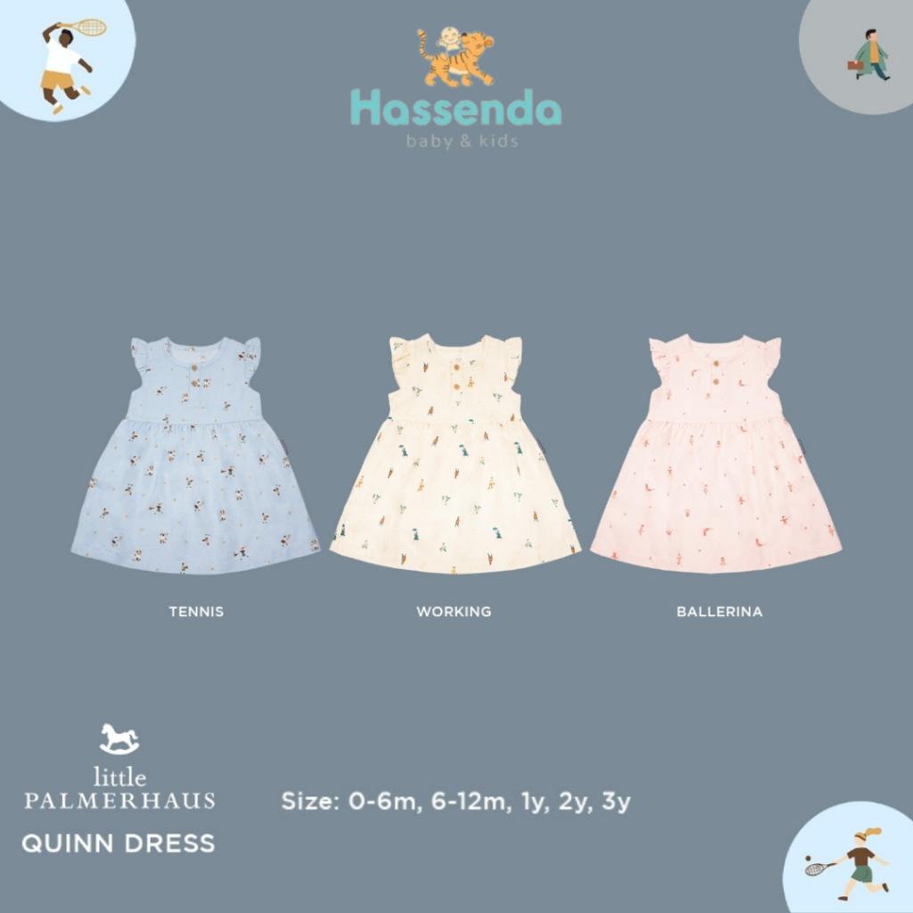 Little Palmerhaus Quinn Dress (ชุดเด็ก & เด็กหญิง)