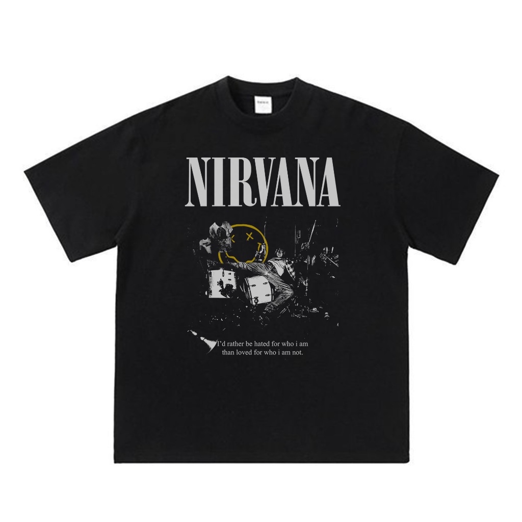 Essentiantique เสื้อยืดผู้ชายผู้หญิง Kurt Cobain Nirvana vintage 90s premium Design cotton 24s - 291