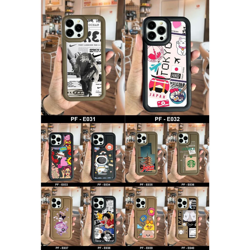 สีแดง 10 4G/10 5G/10A/10C/9A/9C/8/8A PRO/6A/5A CASE MOTIF รหัส PF E31-E40 GM ACC