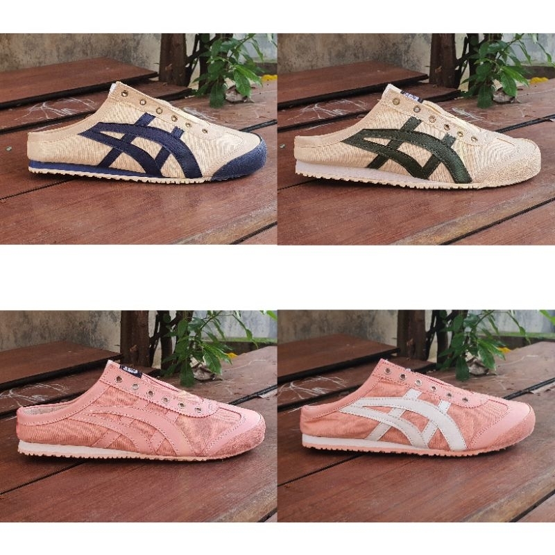 Slip on 0nitsuka tiger sabot canvas Material