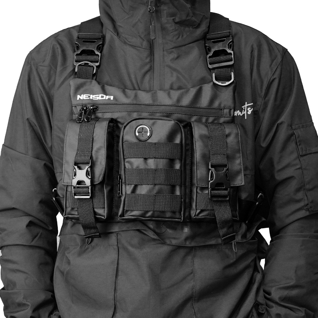 Arfimozza - Neisda Waterproof Three Pocket Mens Chest Bag