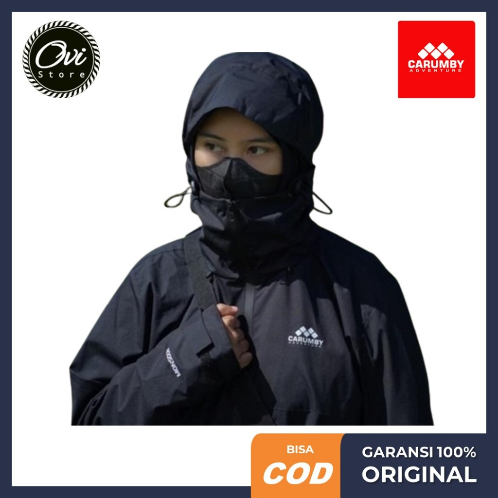 เสื้อแจ็คเก็ต Carumby Gorpcore Monsoon Drizzle Aoki Manta ดั้งเดิม