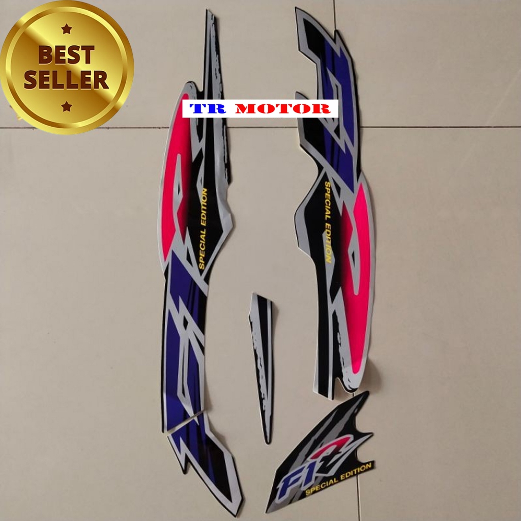 Striping Sticker Polet Motor Yamaha F1zr fiz r f1 zr 1996 Black Sticker List Body Standard