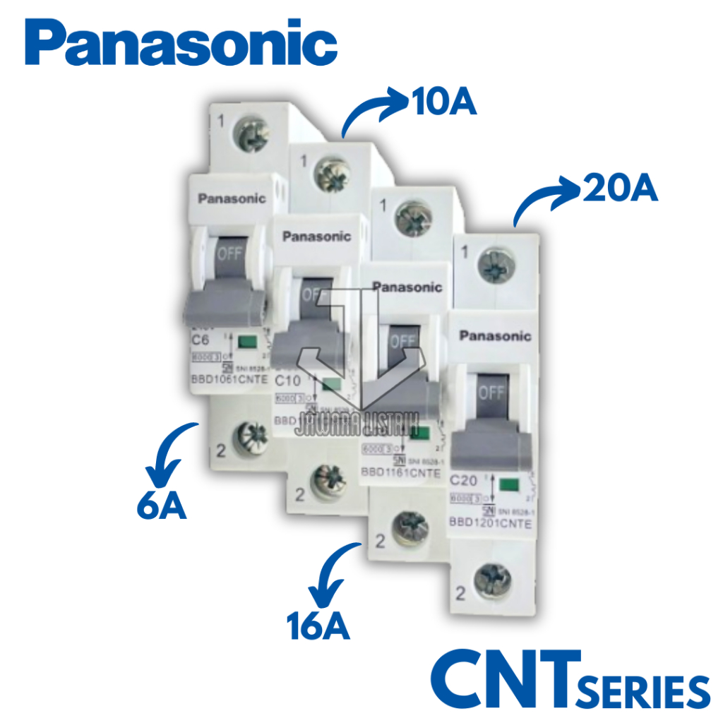 PANASONIC MCB 1P CIRCUIT BREAKER 1 PHASE 6KA SNI CNT