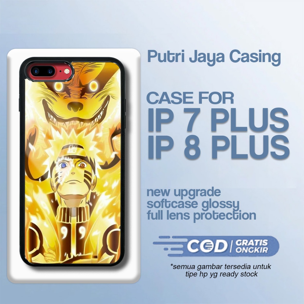 เคส Ip 7 plus / ip 8 plus ล่าสุด - Xiaomi Ip 7 plus / ip 8 plus - Naruto01 Motif - Premium Glossy Ha