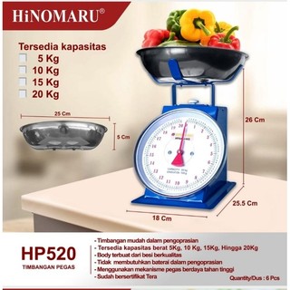 Hinomaru Timbangan Analog 5kg 10kg 15kg 20kg Timbangan Duduk Manual Jarum