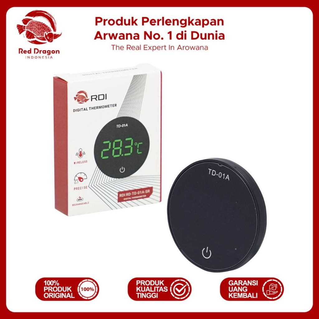 DIGITAL AQUARIUM THERMOMETER RDI RD DT 01 A SR