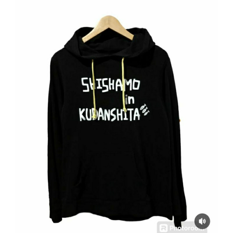 Hitam Shishamo Hoodie (วง Shishamo อย่างเป็นทางการ) เสื้อฮู้ดดั้งเดิม / สีดํา