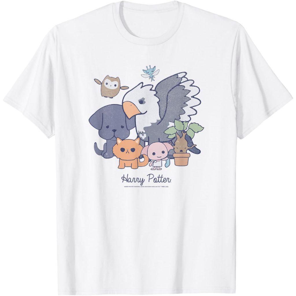 เสื้อยืด Harry Potter Magical Creatures Chibi พรีเมี่ยม distro