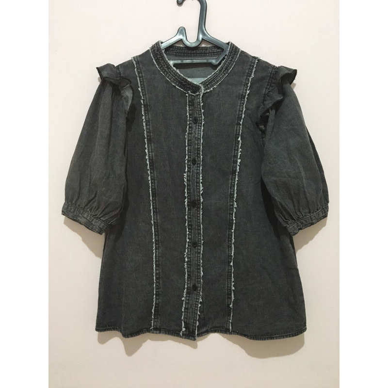 เสื้อฟอกยีนส์ GRL***