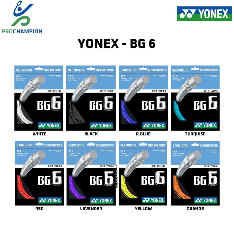 สายแบดมินตัน Yonex BG 6 SP BG6 SP ดั้งเดิมที่นี่