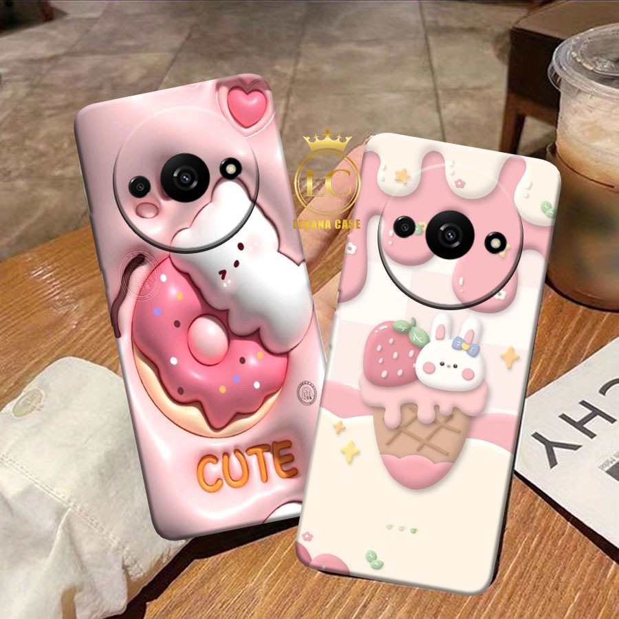 Softcase Redmi A3 2024 CUTE Wallpaper Motif - Cool Case - Mens Case - Silicone Case - เคสใหม่ล่าสุด 