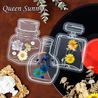 DIY Deco Sticker Laminasi Bunga Kering Dried Flower Bookmark Scrapbook Journal Diary