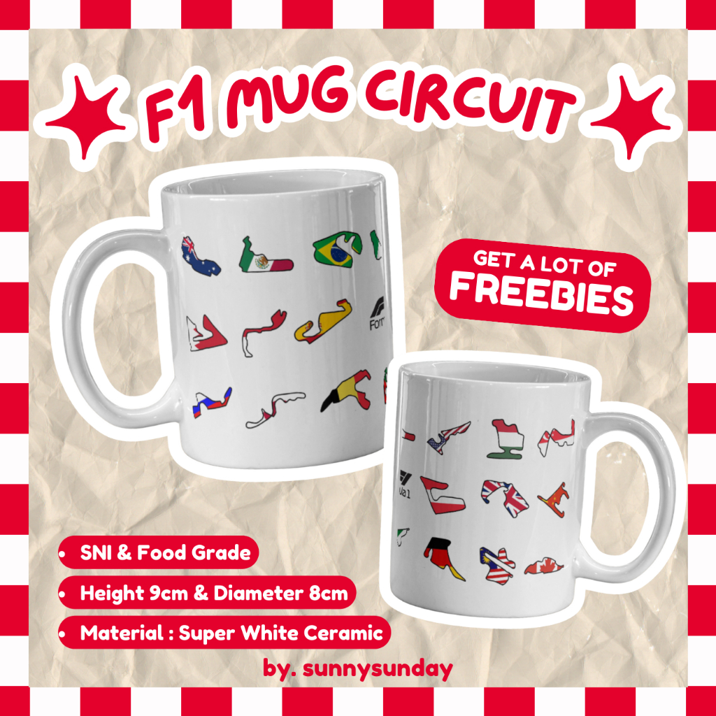 [PRE-ORDER] Formula One Merch F1 Circuit Mug - ของขวัญ - ขัดขวาง