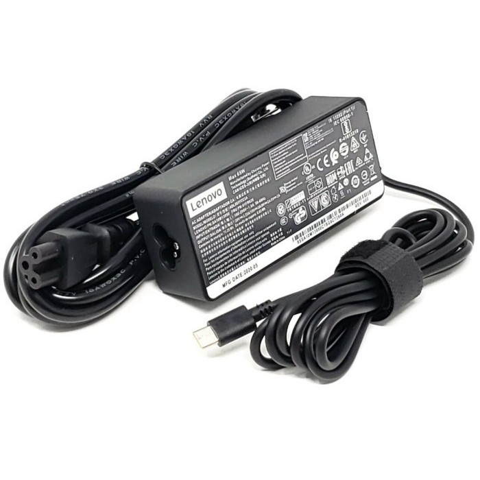 Lenovo Type C อะแดปเตอร์ 20V 3.25A 15V 3A 12V 3A 9V 2A 5V 2A 5A10K78787836