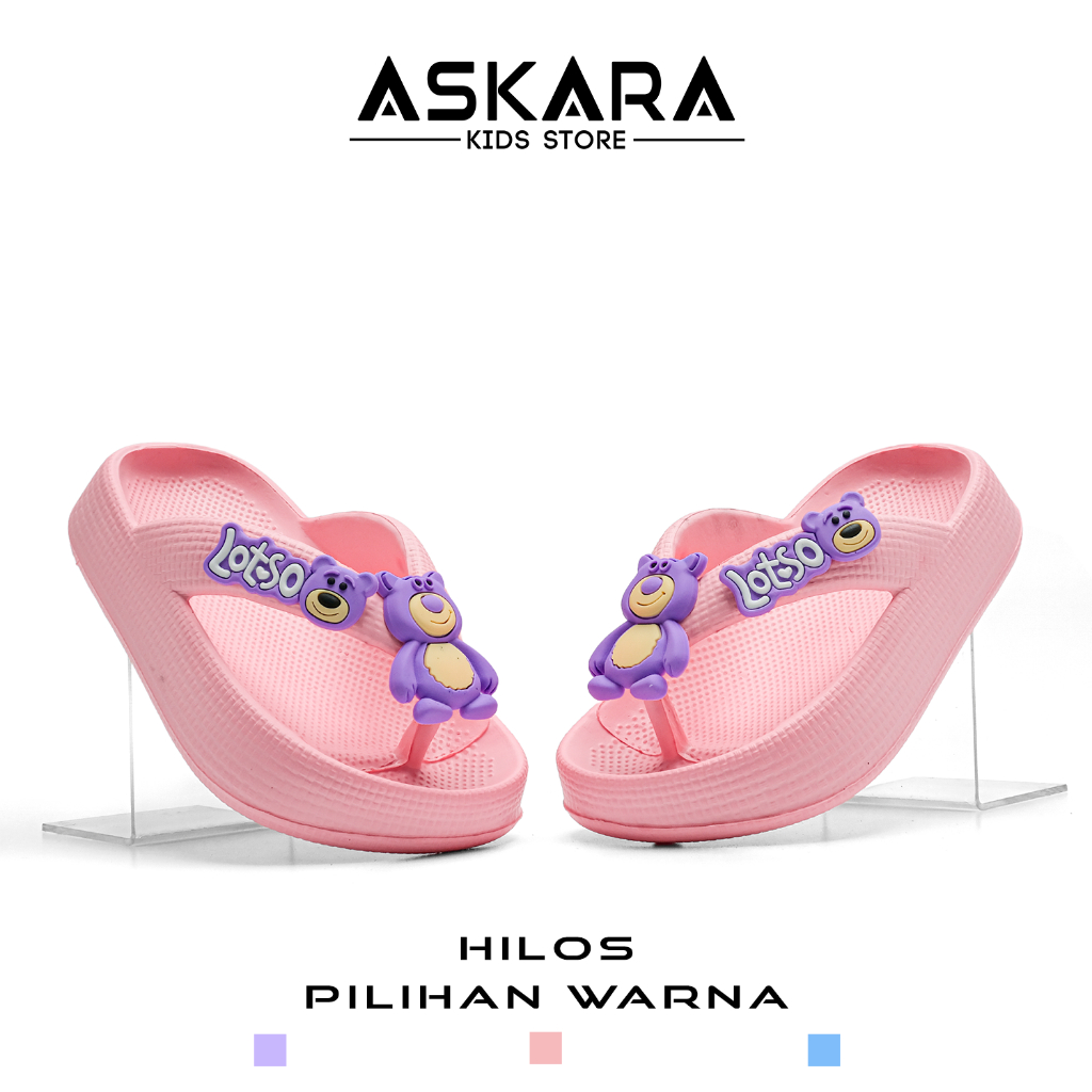 Askara - New Hilos Flip Flops Girls รุ่นใหม่ล่าสุด LOTSO 2-8 ปี