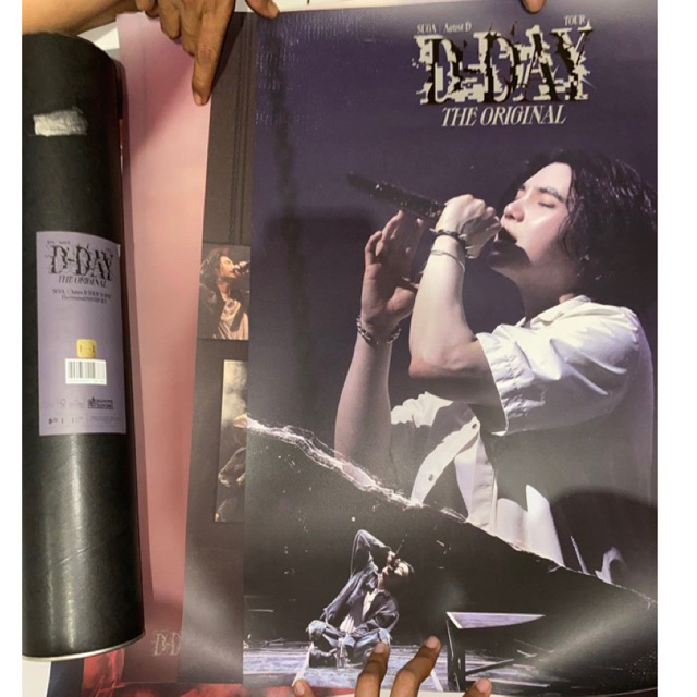 โปสเตอร์ SET+Tube SUGA - AGUST D TourD-DAY THE ORIGINAL Yoongi DVD Photocard SHARING Official
