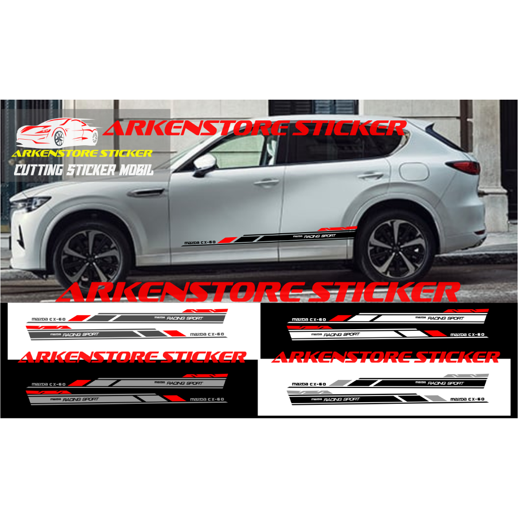 สติ๊กเกอร์ Mazda cx60, สติ๊กเกอร์ติดรถ Mazda CX 60, สติ๊กเกอร์รายการ Mazda CX-60