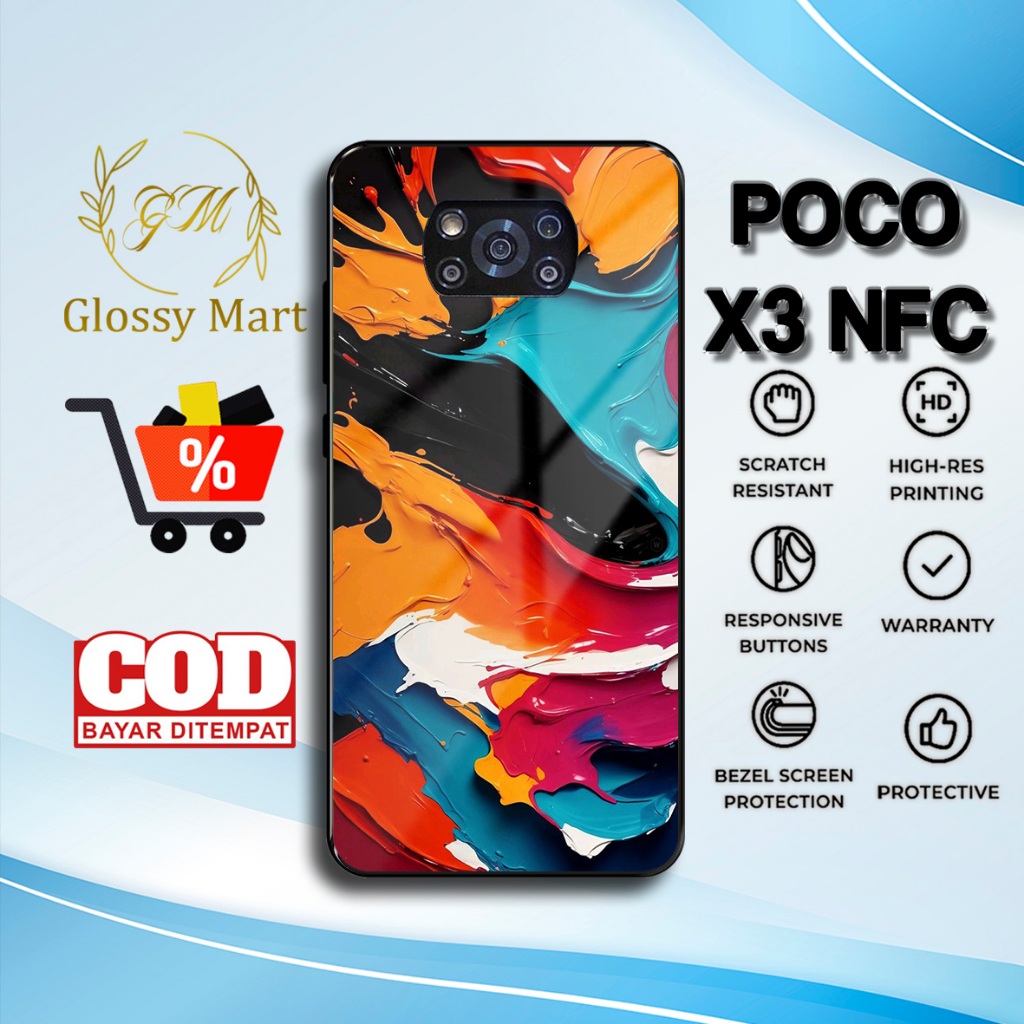 เคส P0C0 X3 NFS ล่าสุด - P0C0 X3 NFS Casing - Color Paint Motif - Premium Glossy Hardcase - Softcase