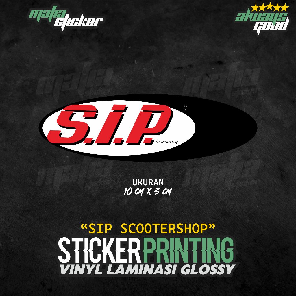 SIP SCOOTERSHOP สติ๊กเกอร์ตัดพิมพ์ลาย | หมวกกันน็อค VESPA CLASSIC HP สติ๊กเกอร์แล็ปท็อป TUMBLR