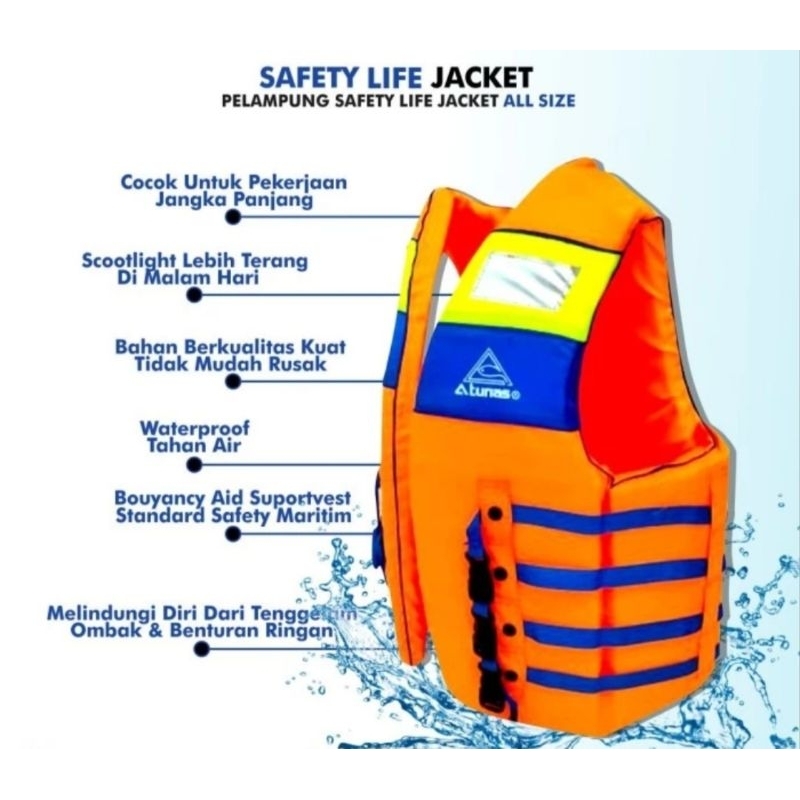 ATUNAS LIFE JACKET / LIFE VEST / ATUNAS LIFE JACKET สําหรับผู้ใหญ่และให้นมบุตร