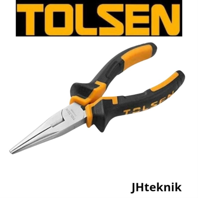 JHteknik 8" TOLSEN เข็ม-คีม/Tolsen 8" คีม/คีมจมูกยาว 200mm(8") TOLSEN 10007