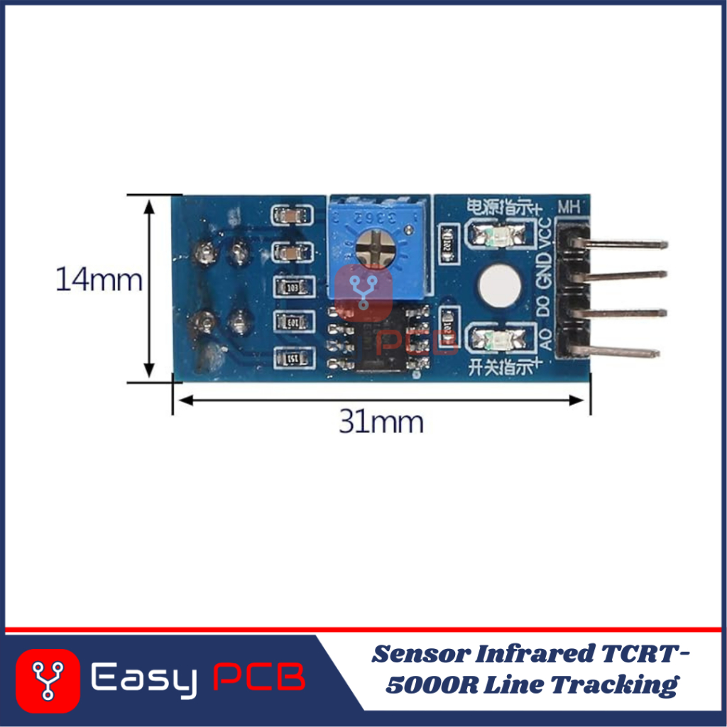 Sensor Infrared TCRT-5000R Line Tracking / Halang Rintang Arduino ESP32